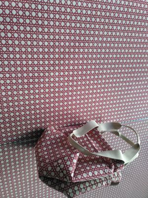 wiener geflecht tote bag mini red